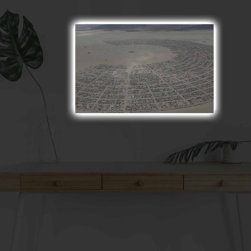 Dekorativ Canvastavla med LED 45x70 cm - Flerfärgad - Inredning - Tavlor & posters - Canvastavla