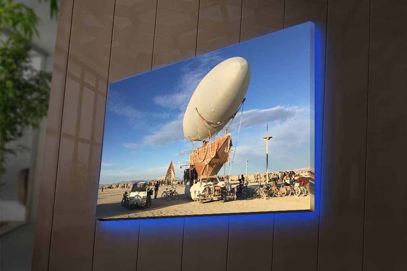 Dekorativ Canvastavla med LED 45x70 cm - Flerfärgad - Inredning - Tavlor & posters - Canvastavla