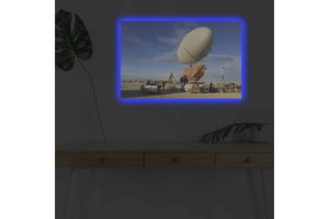 Dekorativ Canvastavla med LED 45x70 cm - Flerfärgad - Inredning - Tavlor & posters - Canvastavla