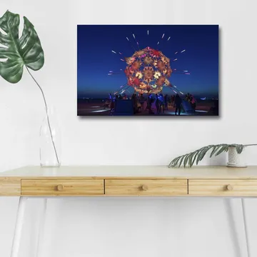Dekorativ Canvastavla med LED 45x70 cm - Flerfärgad - Inredning - Tavlor & posters - Canvastavla