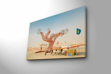 Dekorativ Canvastavla med LED 45x70 cm - Flerfärgad - Inredning - Tavlor & posters - Canvastavla