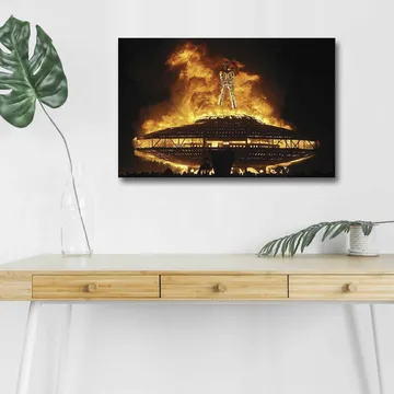 Dekorativ Canvastavla med LED 45x70 cm - Flerfärgad - Inredning - Tavlor & posters - Canvastavla