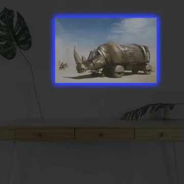 Dekorativ Canvastavla med LED 45x70 cm - Flerfärgad - Inredning - Tavlor & posters - Canvastavla