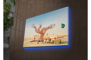 Dekorativ Canvastavla med LED 45x70 cm - Flerfärgad - Inredning - Tavlor & posters - Canvastavla