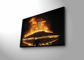 Dekorativ Canvastavla med LED 45x70 cm - Flerfärgad - Inredning - Tavlor & posters - Canvastavla