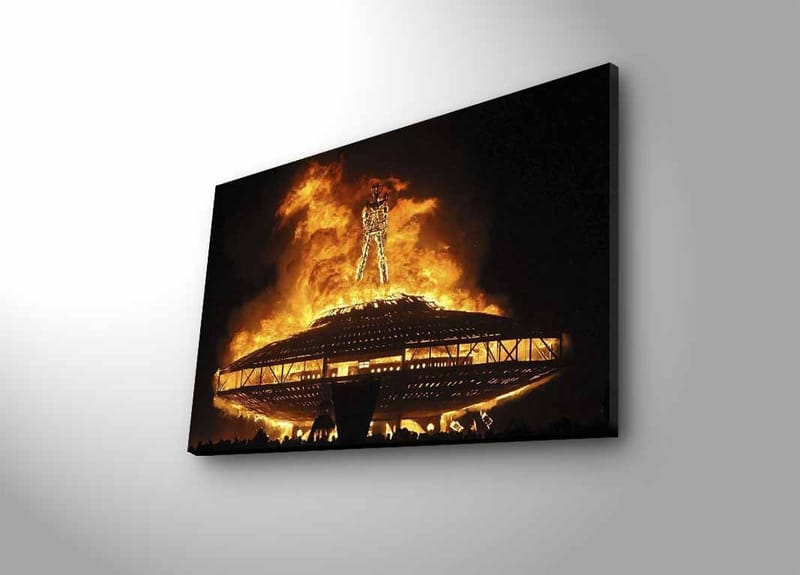 Dekorativ Canvastavla med LED 45x70 cm - Flerfärgad - Inredning - Tavlor & posters - Canvastavla