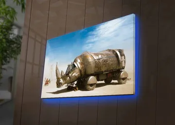 Dekorativ Canvastavla med LED 45x70 cm - Flerfärgad - Inredning - Tavlor & posters - Canvastavla