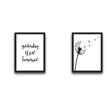 Dekorativ inramad målning 2-Delar 30x40 cm - Flerfärgad - Inredning - Tavlor & posters - Canvastavla