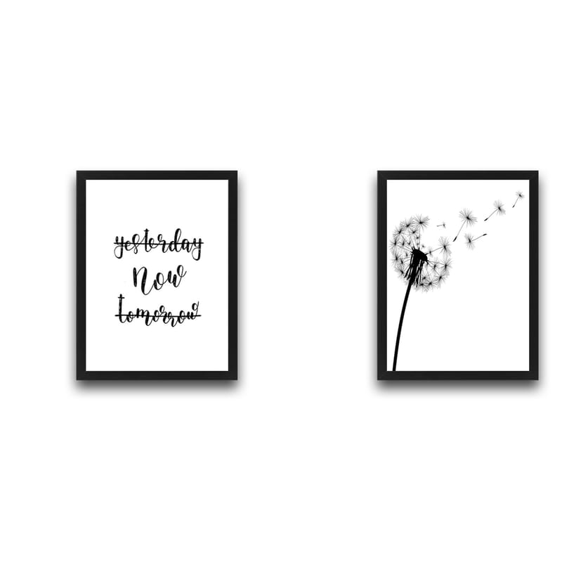 Dekorativ inramad målning 2-Delar 30x40 cm - Flerfärgad - Inredning - Tavlor & posters - Canvastavla