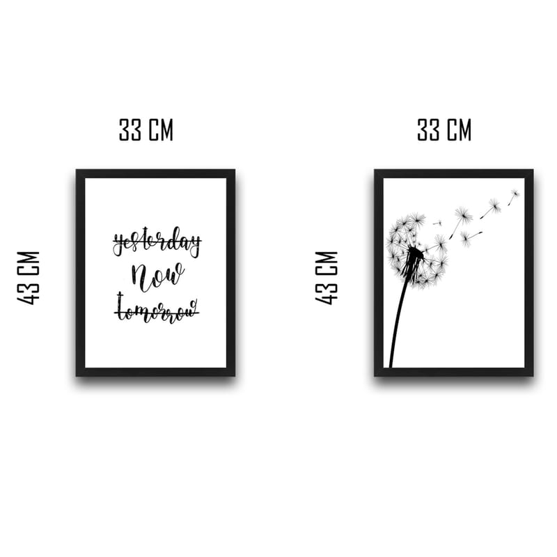 Dekorativ inramad målning 2-Delar 30x40 cm - Flerfärgad - Inredning - Tavlor & posters - Canvastavla