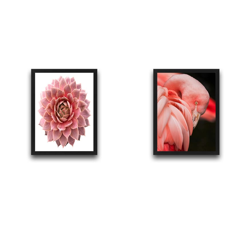 Dekorativ inramad målning 2-Delar 30x40 cm - Flerfärgad - Inredning - Tavlor & posters - Canvastavla