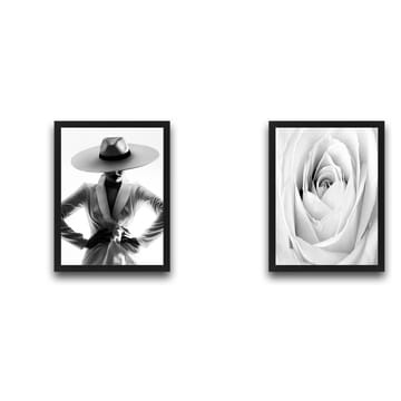 Dekorativ inramad målning 2-Delar 30x40 cm - Flerfärgad - Inredning - Tavlor & posters - Canvastavla