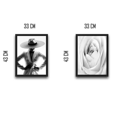 Dekorativ inramad målning 2-Delar 30x40 cm - Flerfärgad - Inredning - Tavlor & posters - Canvastavla