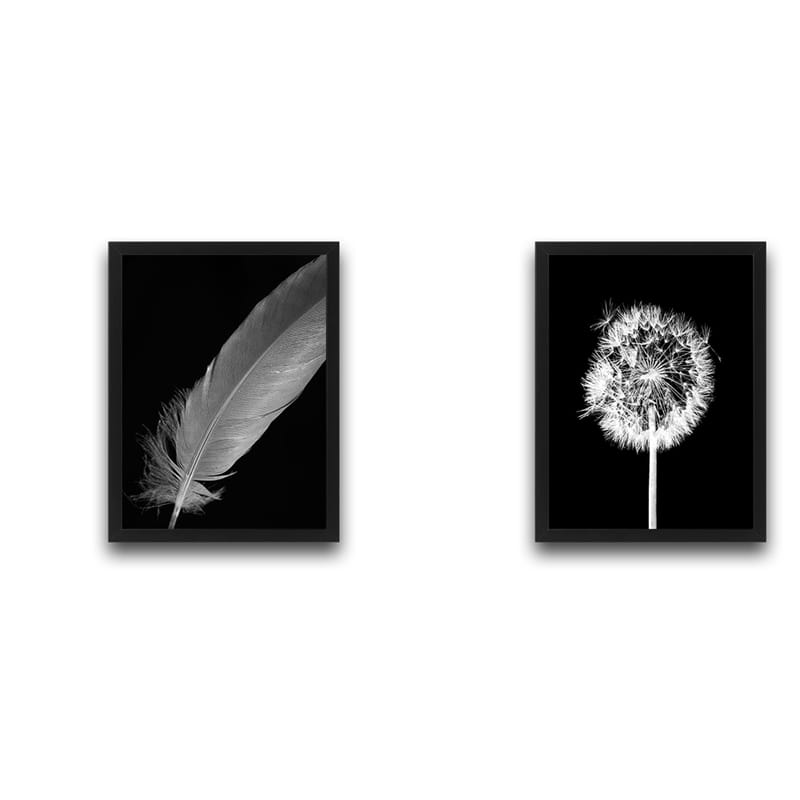 Dekorativ inramad målning 2-Delar 30x40 cm - Flerfärgad - Inredning - Tavlor & posters - Canvastavla