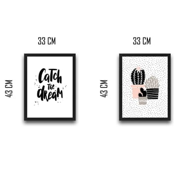 Dekorativ inramad målning 2-Delar 30x40 cm - Flerfärgad - Inredning - Tavlor & posters - Canvastavla