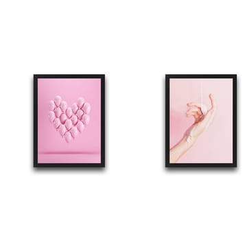 Dekorativ inramad målning 2-Delar 30x40 cm - Flerfärgad - Inredning - Tavlor & posters - Canvastavla