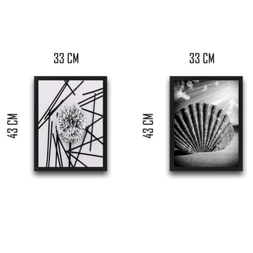 Dekorativ inramad målning 2-Delar 30x40 cm - Flerfärgad - Inredning - Tavlor & posters - Canvastavla