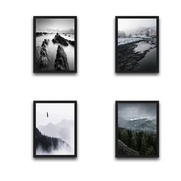 Dekorativ inramad målning  30x40 cm - Flerfärgad - Inredning - Tavlor & posters - Canvastavla