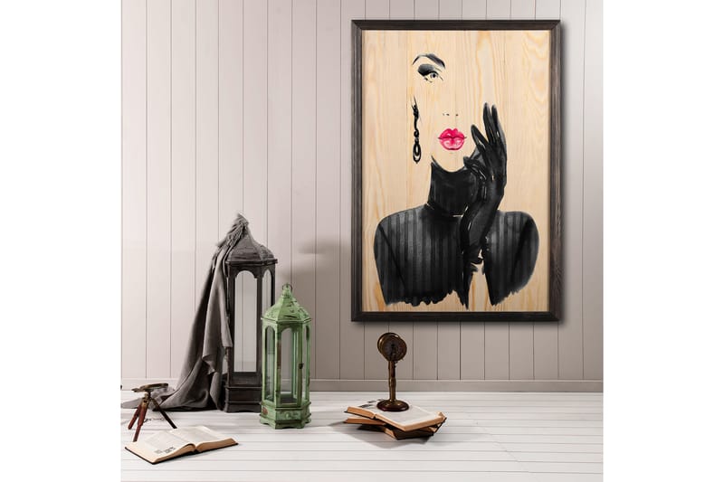 Dekorativ inramad målning  35x50 cm - Flerfärgad - Inredning - Tavlor & posters - Canvastavla