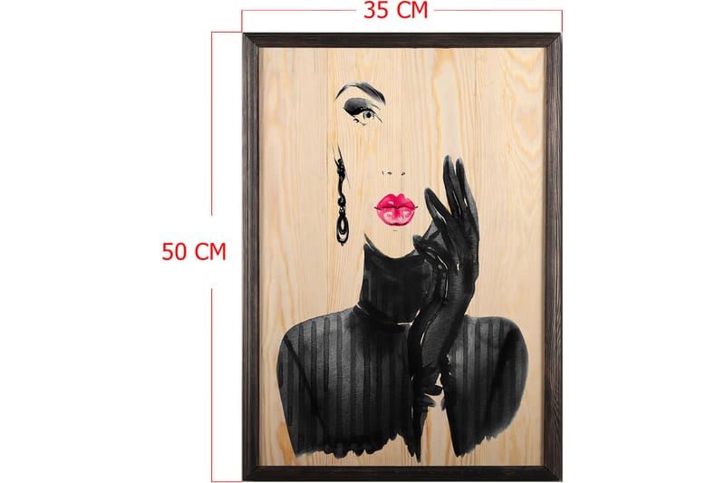 Dekorativ inramad målning  35x50 cm - Flerfärgad - Inredning - Tavlor & posters - Canvastavla