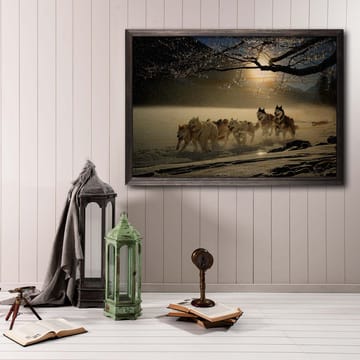 Dekorativ inramad målning  35x50 cm - Flerfärgad - Inredning - Tavlor & posters - Canvastavla