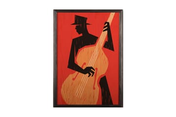 Dekorativ inramad målning  35x50 cm - Flerfärgad - Inredning - Tavlor & posters - Canvastavla