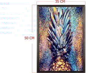 Dekorativ inramad målning  35x50 cm - Flerfärgad - Inredning - Tavlor & posters - Canvastavla