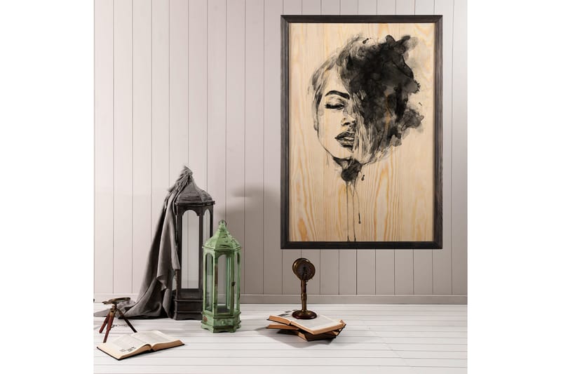 Dekorativ inramad målning  35x50 cm - Flerfärgad - Inredning - Tavlor & posters - Canvastavla