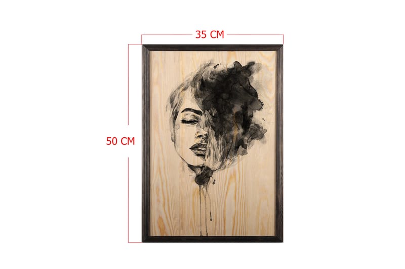 Dekorativ inramad målning  35x50 cm - Flerfärgad - Inredning - Tavlor & posters - Canvastavla