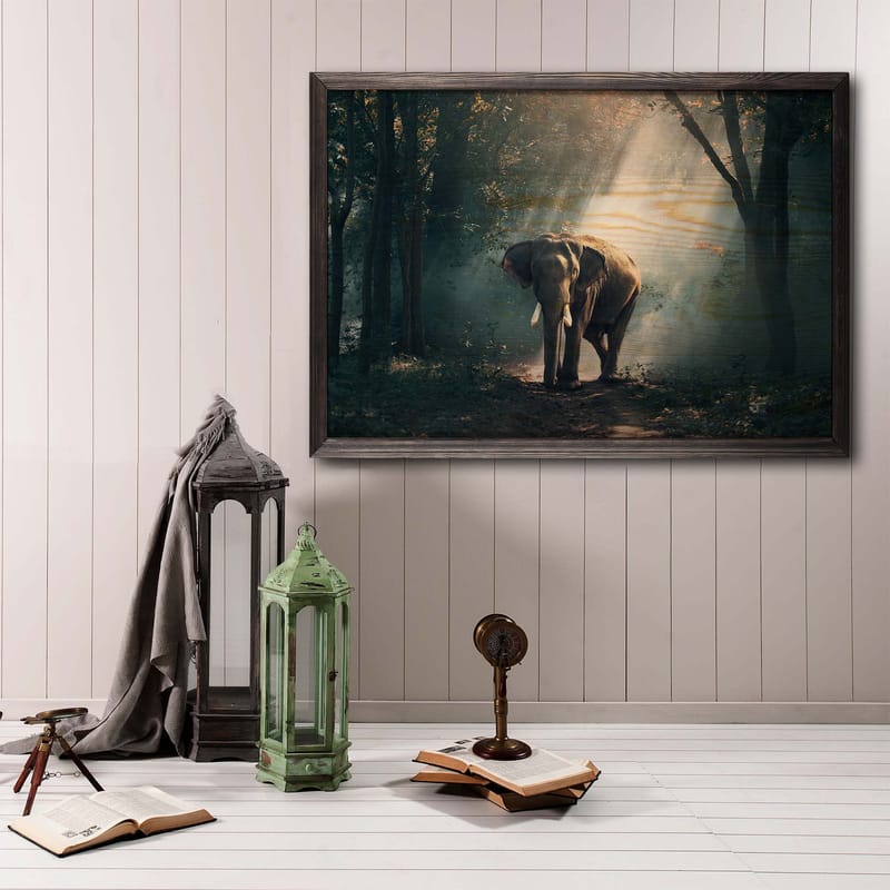 Dekorativ inramad målning  35x50 cm - Flerfärgad - Inredning - Tavlor & posters - Canvastavla