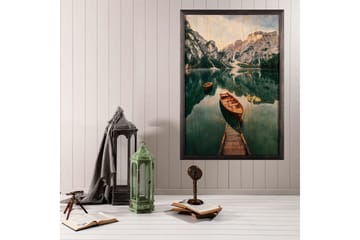 Dekorativ inramad målning  35x50 cm - Flerfärgad - Inredning - Tavlor & posters - Canvastavla