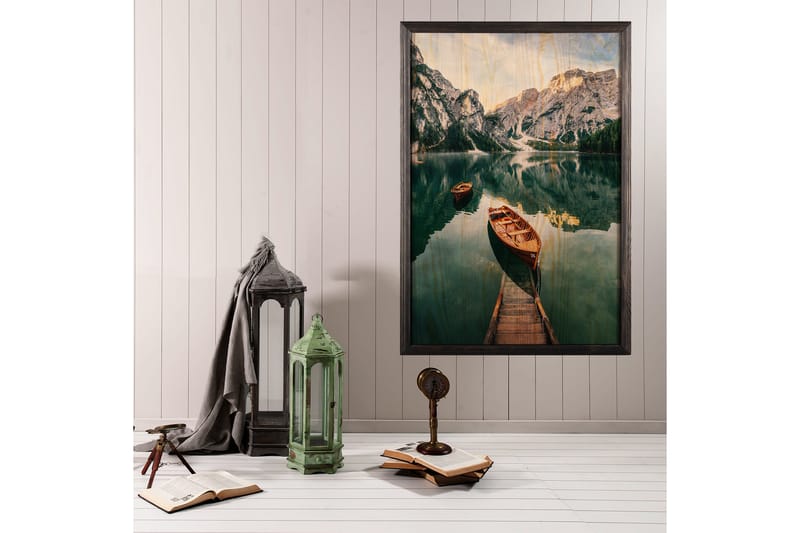 Dekorativ inramad målning  35x50 cm - Flerfärgad - Inredning - Tavlor & posters - Canvastavla