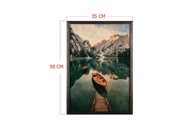 Dekorativ inramad målning  35x50 cm - Flerfärgad - Canvastavla