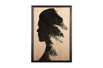 Dekorativ inramad målning  35x50 cm - Flerfärgad - Inredning - Tavlor & posters - Canvastavla