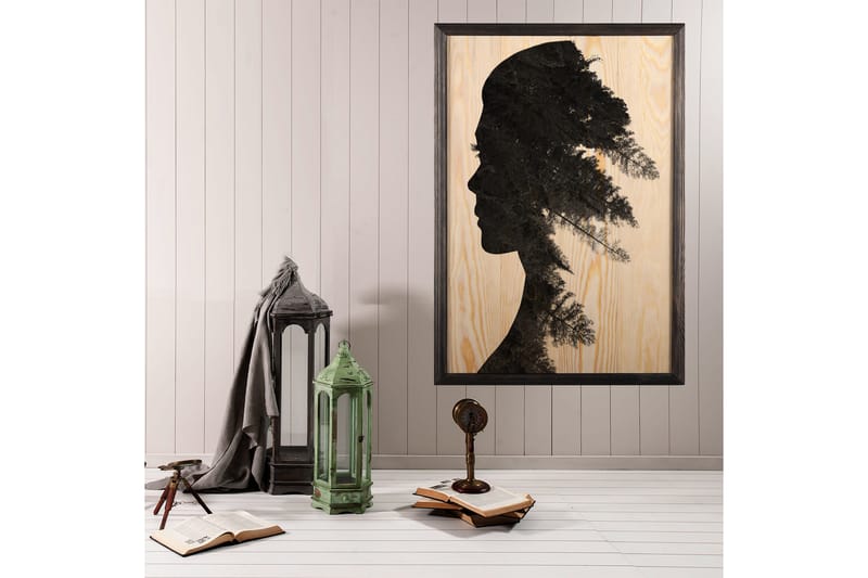 Dekorativ inramad målning  35x50 cm - Flerfärgad - Inredning - Tavlor & posters - Canvastavla