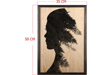 Dekorativ inramad målning  35x50 cm - Flerfärgad - Inredning - Tavlor & posters - Canvastavla