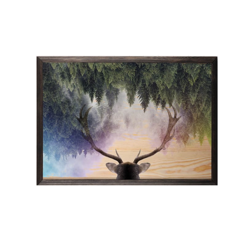 Dekorativ inramad målning  35x50 cm - Flerfärgad - Inredning - Tavlor & posters - Canvastavla