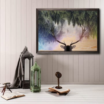 Dekorativ inramad målning  35x50 cm - Flerfärgad - Inredning - Tavlor & posters - Canvastavla