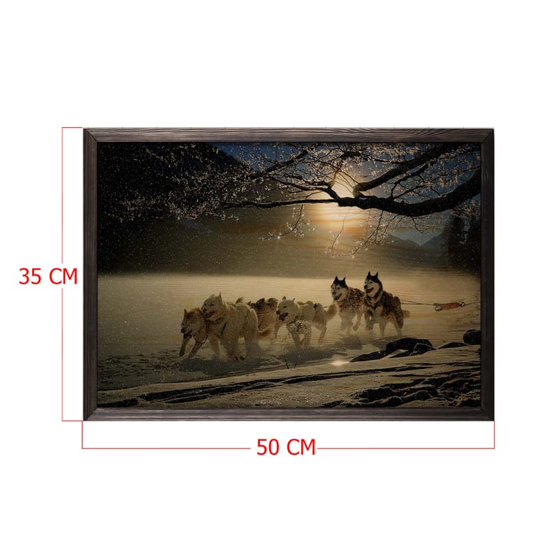 Dekorativ inramad målning  35x50 cm - Flerfärgad - Inredning - Tavlor & posters - Canvastavla