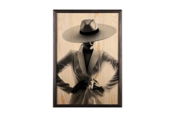 Dekorativ inramad målning  50x70 cm - Flerfärgad - Inredning - Tavlor & posters - Canvastavla
