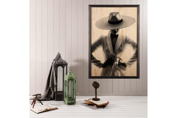 Dekorativ inramad målning  50x70 cm - Flerfärgad - Inredning - Tavlor & posters - Canvastavla