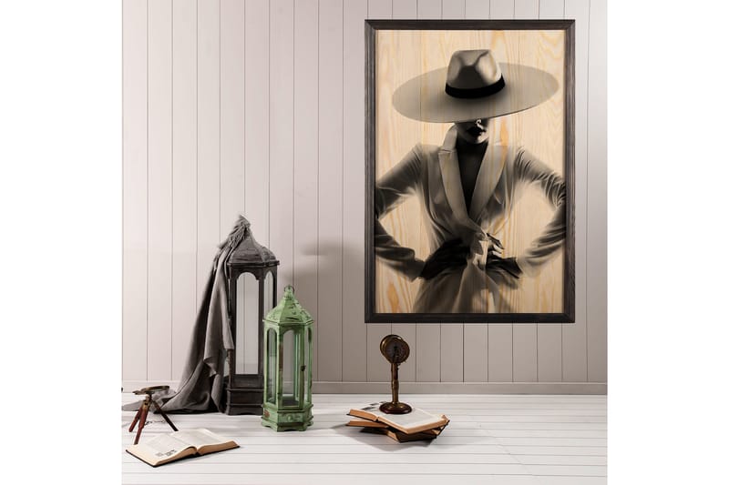 Dekorativ inramad målning  50x70 cm - Flerfärgad - Inredning - Tavlor & posters - Canvastavla