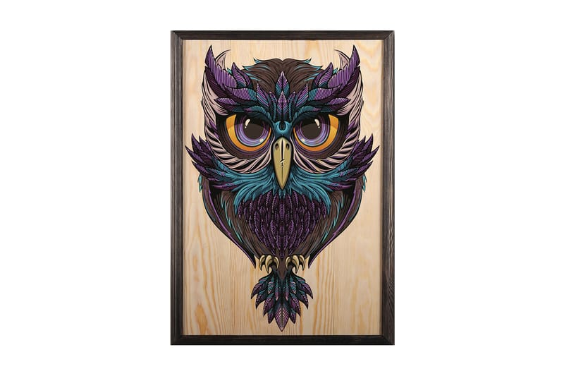 Dekorativ inramad målning  50x70 cm - Flerfärgad - Inredning - Tavlor & posters - Canvastavla
