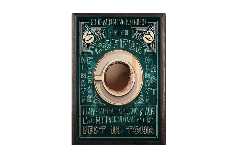 Dekorativ inramad målning  50x70 cm - Flerfärgad - Inredning - Tavlor & posters - Canvastavla