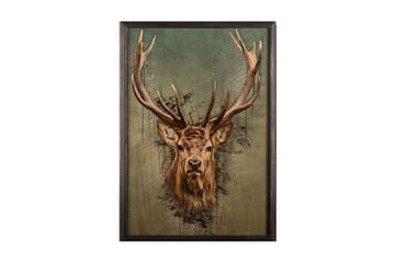 Dekorativ inramad målning  50x70 cm - Flerfärgad - Inredning - Tavlor & posters - Canvastavla