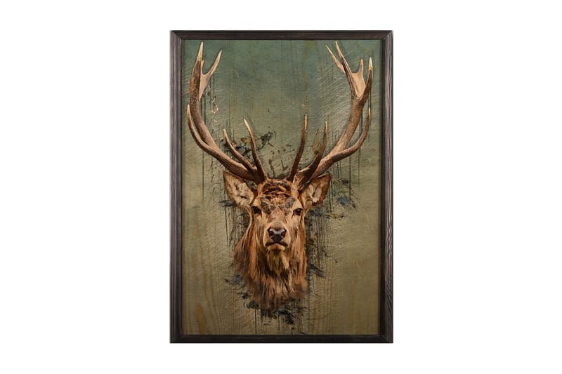 Dekorativ inramad målning  50x70 cm, Flerfärgad