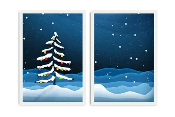 Dekorativ Inramad MDF-målning 2-Delar 35x50 cm - Flerfärgad - Inredning - Tavlor & posters - Canvastavla