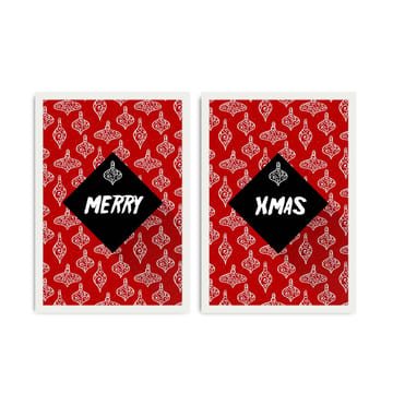 Dekorativ Inramad MDF-målning 2-Delar 35x50 cm - Flerfärgad - Inredning - Tavlor & posters - Canvastavla