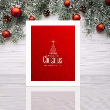 Dekorativ Inramad MDF-målning 24x29 cm - Flerfärgad - Inredning - Tavlor & posters - Canvastavla