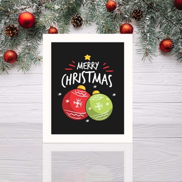 Dekorativ Inramad MDF-målning 24x29 cm - Flerfärgad - Inredning - Tavlor & posters - Canvastavla